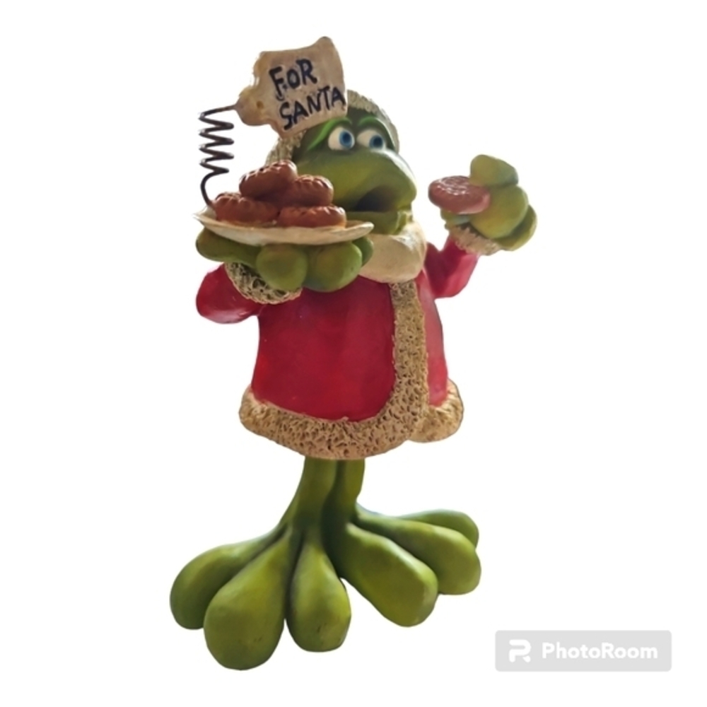 Russ Christmas Bobblehead Frog Figure, For Santa,‎ 5” - Picture 3 of 3